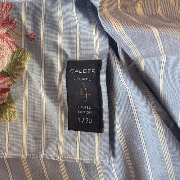 NWT Calder Carmel Limited Ed 1/70 Button Down Long Sleeve Floral Shirt Size XXL - Picture 10 of 12